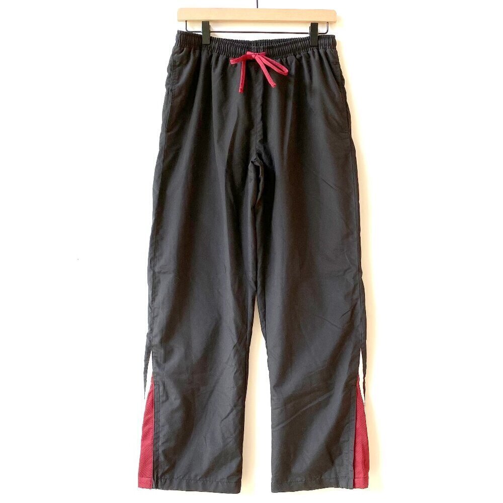 Wilson Womens Track Pants Black Ankle Zippers Size S